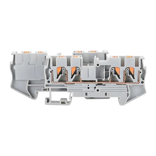 Bloques de terminales PT4-QUATTRO grises: conecte cables en riel DIN sin usar tornillos 3