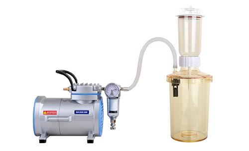 Rocker 300-LF30 Vacuum Filtration System, 47mm Glass Fiber Discs, Silicone Tube, 23 LPM, 99 mbar, 110V, Rocker Scientific