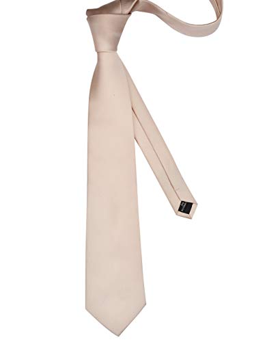 Image of GUSLESON Classic New 3.15 inch(8cm) Men's Solid Color Necktie Wedding Business Tie + Gift Box