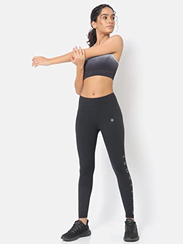 Image of Cultsport Do It All Tights with Brand Print | Anti-Chafing | Performance Tights for Women | 4-Way Stretch | Yoga Gym Cardio Leggings | Sports Leggings | Active Wear for Women