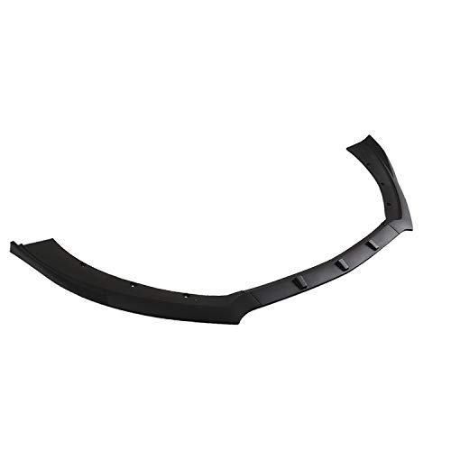 Spec-D Tuning Black Front Bumper Lip Spoiler Splitter Body Kit 3PC Compatible with Ford Mustang 2015-2020