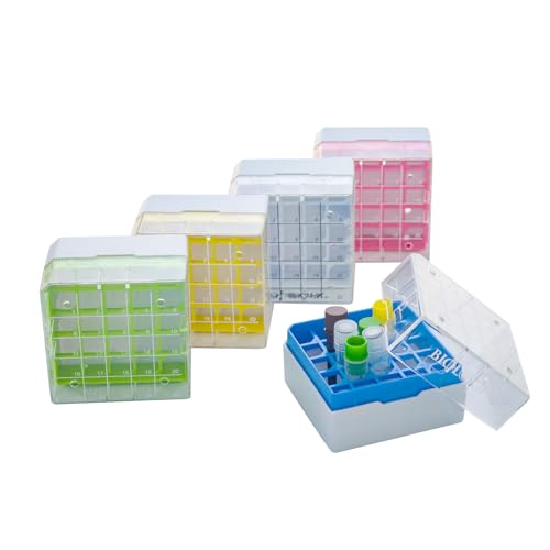 Cryobox en polycarbonate résistante pour le stockage sécurisé de 25 fioles