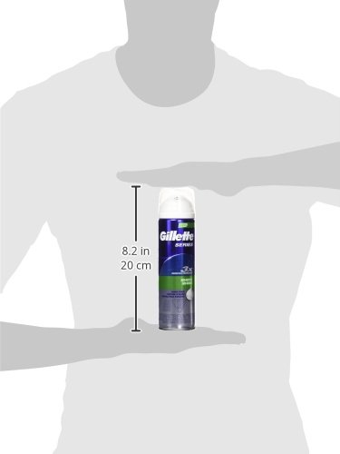 Gillette Series 3X Protection Shave Foam, Sensitive, 9 Ounce (Pack of 6)