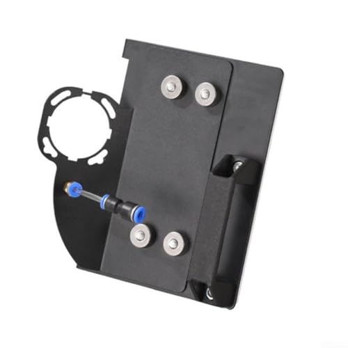 Soporte de amoladora angular para corte de chaflán de 45° - Herramienta ajustable para amoladoras de 100 mm hasta 45 mm de husillo - Puerto de refrigeración por agua - Base de metal de hierro para