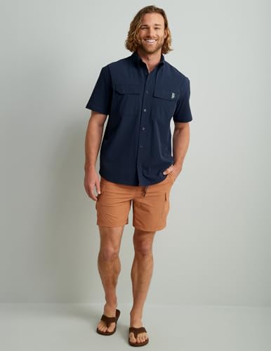 HUK Back Draft Solid Short Sleeve Button, Vented Fishing Shirt for Men2