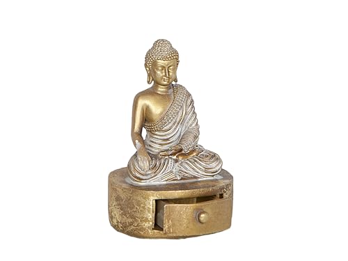 Statue Bouddha résine et boîte pour chasser le stress et ranger la maison - 3