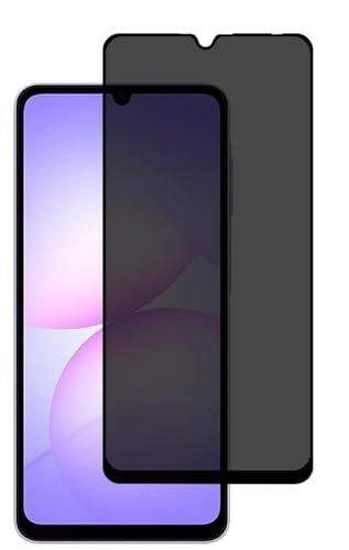 Image of ZARALA Privacy Tempered Glass for Samsung Galaxy A06 / F06 / M06 / A07 / F07 / M07 Screen Protector (28 Degree Privacy) 9H Glass Anti-Spy Screen Guard Black