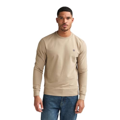 Pull col rond homme petrol casual - Pull à manches longues confortable