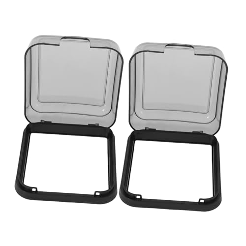 HEALLILY Copripresa Adesivo 86 Tipo, Set 2 Pezzi, Copertura Presa Elettrica Resistente Alle Intemperie, Scatola Di Derivazione Protettiva Per Bagno e Zona Umida, Installazione Senza Attrezzi