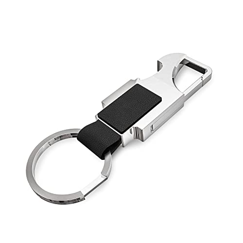 Econour Key Chain With Bottle Opener | Key Organizer Holder For Keychain | Quick Release Belt Loop Leather Key Chain | | 2 In 1 Zinc Alloy Heavy Duty Keychain Carabiner Clip For Women & Men #TOP12