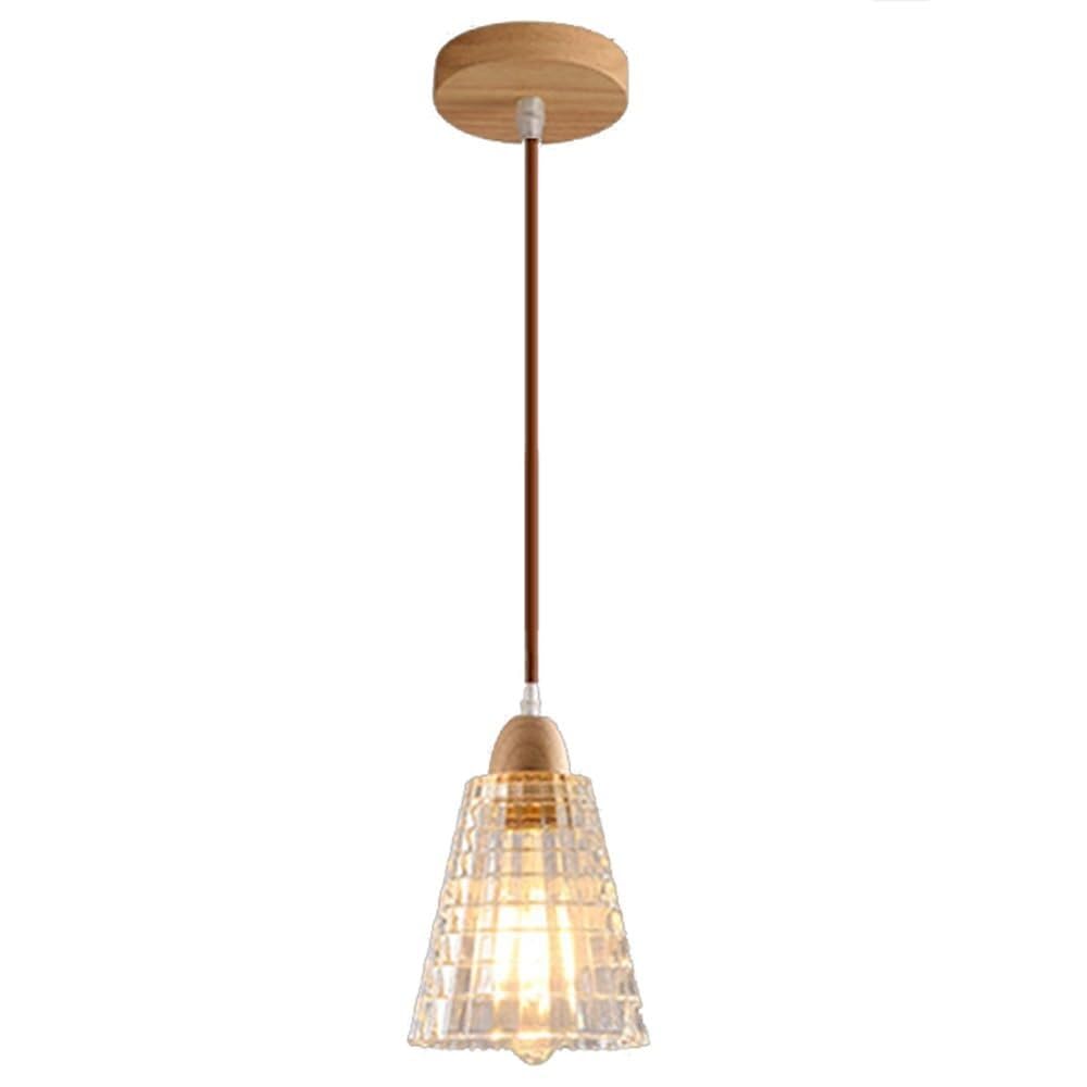 SYAXVOM Vintage Glass Kitchen Pendant Lighting - Mini Hanging Chandelier for Farmhouse Dining, Foyer, Bath, Bedroom, Home Décor
