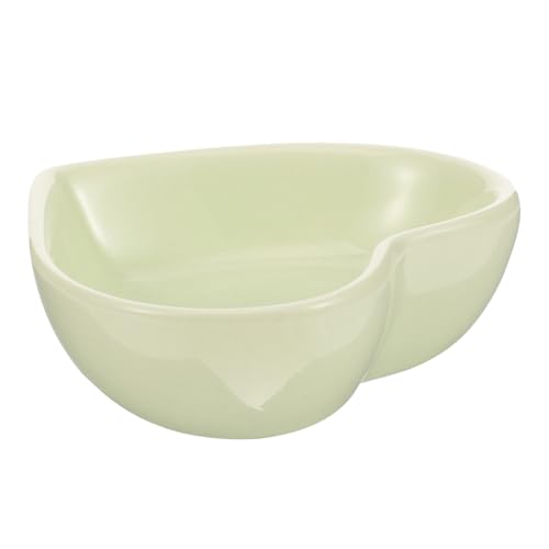 Mikikit Heart Shaped Ceramic Hamster Bowl Pet Feeder for Hamsters Rabbits Squirrels Non Tip Design for Food Water Present for Pet Owners