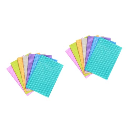 Tissu à pois pour patchwork SEWACC : créez sans limites grâce aux 14 coupons carrés multicolores