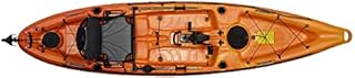 Riot Kayaks Mako 12' Fishing Yak with Impulse Pedal Drive, Orange/Yellow