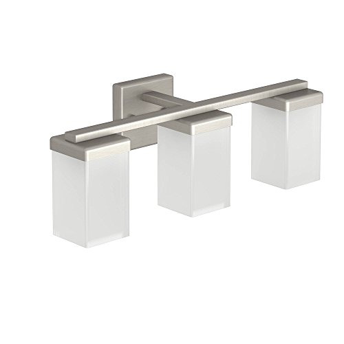 Moen YB8863BN 90 Degree Three Globe Bath Lighting, Brushed Nickel