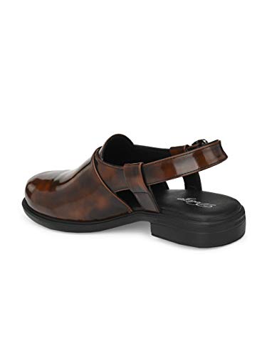 Image of Delize Men's Brown Roman Sandals