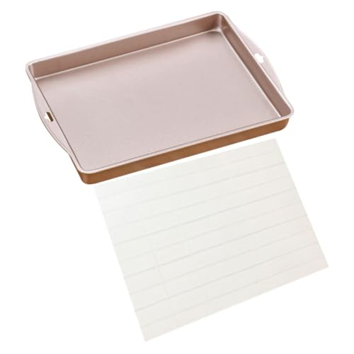 LIGIGWASH Nonstick Rectangular Nougat Mold Baking Tray with Grating Board High Temperature Resistant Pastry Tool for Home Candy Making and Easy Cleaning