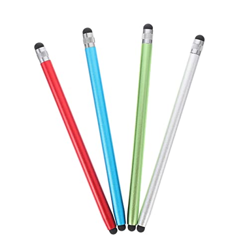4 Lápices Táctiles Capacitivos de Doble Cara para Tableta y Teléfono Móvil