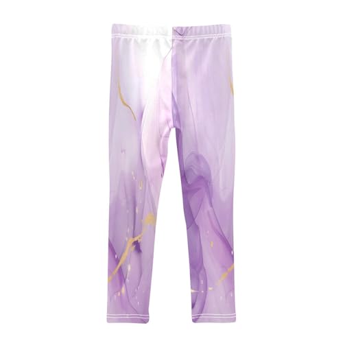 Bolaz Toddler Girls Leggings Printed Yoga Pants Leggings Light Purple Dreamy for Kids2