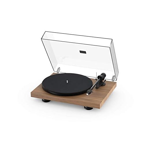 Pro-Ject Debut Carbon EVO, Audiophile Turntable with Carbon Fiber tonearm, Electronic Speed Selection and pre-Mounted Sumiko Rainier Phono Cartridge (Satin Walnut)