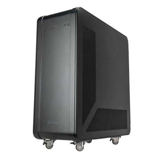 Image of SilverStone Technology ALTA T1 Premium Aluminum Unibody Super Tower Chassis with Dual PSU Support and Up to 3 x 420mm Radiators, SST-ALT1B