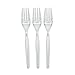Fun Express - Clear Plastic Forks (50 Pc) - Party Supplies - Solid Tableware - Cutlery - 50 Pieces
