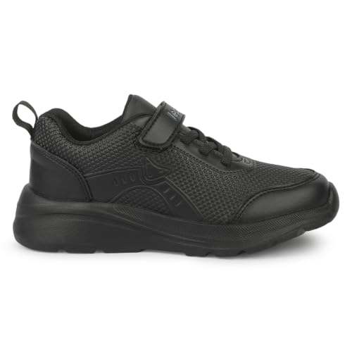 Image of Liberty LEAP7X ACTO151E School Shoe (Non-Lacing) for Kids - Black, White
