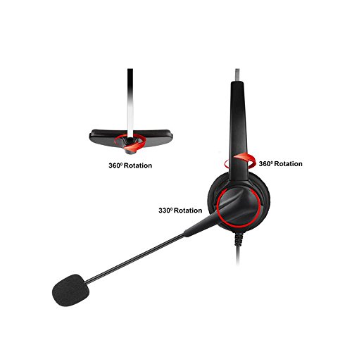 Docooler VH530 Telefone Profissional Headset Clear Cancelamento de Ruído de Voz Atendimento ao Clien