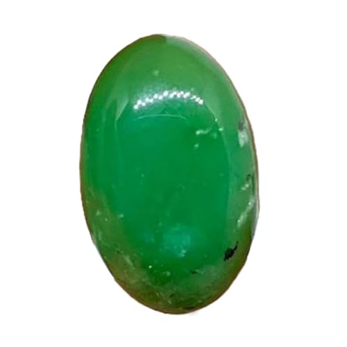 Chrysoprase cabochon pour sertir une bague artisanale en atelier