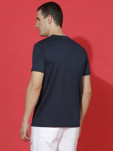 Image of EPPE Men's Round Collar T-Shirt | Regular & Dry Fit Summer Stylish Casual Tee | Polyester Half Sleeve T-Shirts for Men.