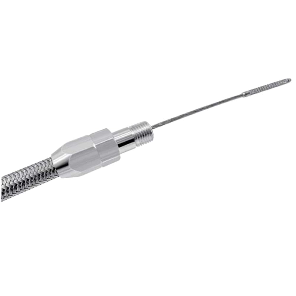 Varilla medidora de aceite del motor 1/4 pulgada NPT Accesorio de entrada de bandeja de acero inoxidable flexible de 20 pulgadas