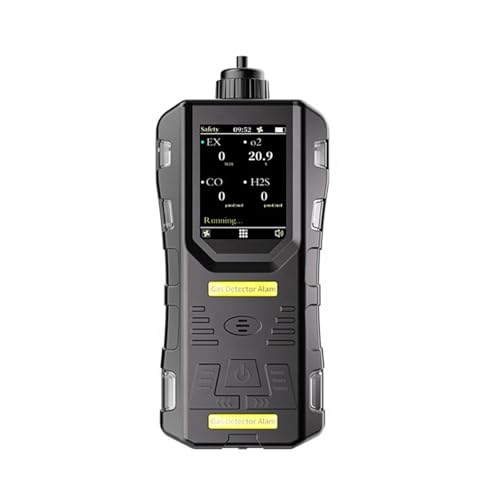 OUTFYT Détecteur multigaz LEL, O2, CO, H2S Analyseur Portable 4 gaz en Stock, Localisation PréCise des Fuites(NH3: 0-100PPM)