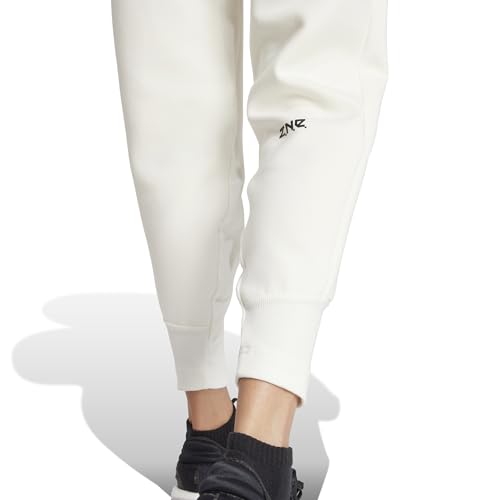 Adidas Womens Z.N.E. Pants, Off White, X-Large - image 4