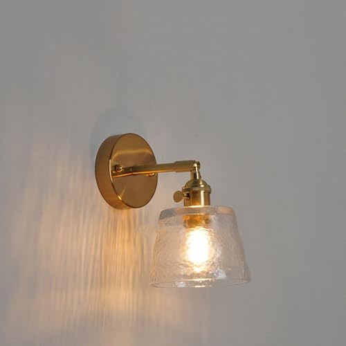 Lámpara de pared de cristal nórdico pequeña para pasillos y arte retro 2