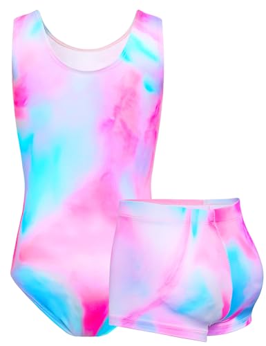 Image of TENVDA Girl's One Piece Swimsuit Sparkle Sleeveless One-Piece Bathing Suits Swimwear for Kids 2-12 Years Old