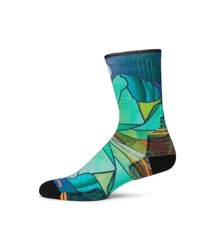 Smartwool Men's Hike Targeted Cushion Mirror Mountain Print Crew Socks