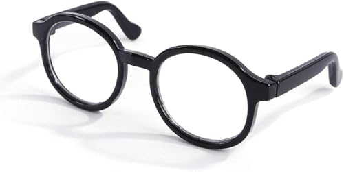 Gafas de sol para perros pequeños, lentes transparentes, retro, accesorios para fotos, para perros pequeños, gatos, cosplay, lentes de sol para perros