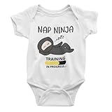 Bamboo Bubby Eczema-Friendly Baby Bodysuit – Anti-Scratch, Hypoallergenic, Breathable Essential Clothing (18–24M, White)