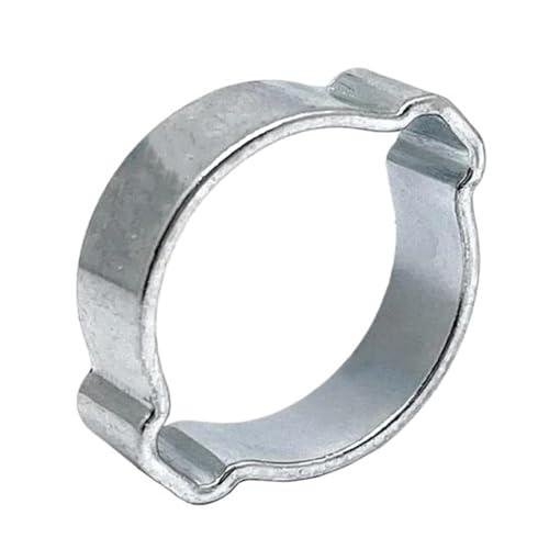 80個 5-20mm ダブルイヤークランプ Oクリップ 圧着 Oクリップ エアシリコン ガソリン燃料ホースパイプ 亜鉛メッキ鋼 2イヤーホースクランプ