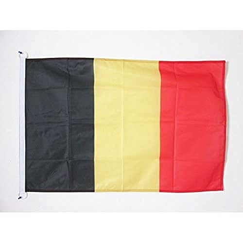 AZ FLAG - Flagge Belgien - 90x60 cm - Belgische Fahne 60 x 90 Cm Aussenverwendung - Flaggen