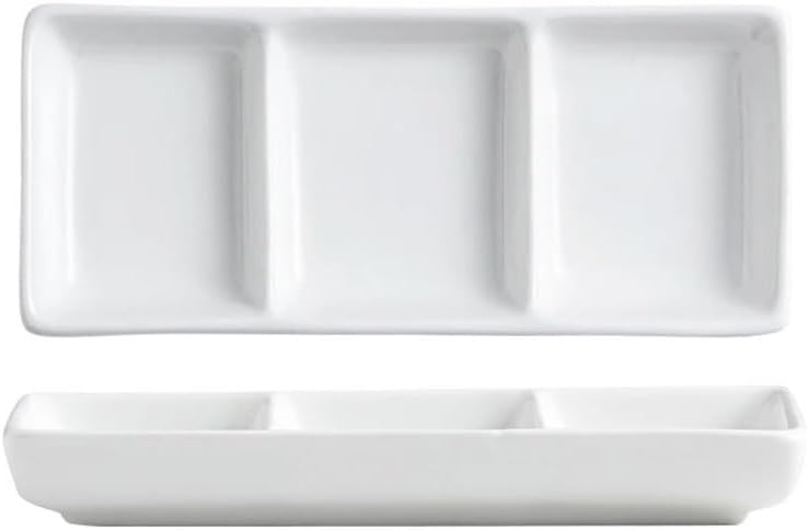 Bowl for Sauce White Ceramic Seasoning Dish Sushi Soy Sauce Molecular Cuisine Tableware(Small)