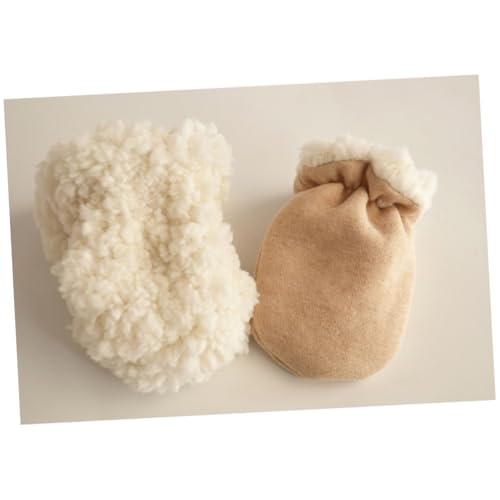 Scratch Gloves Thickened Cotton Hand Covers for Warm Boy Girl Mittens for Boys and Girls Cute Design Fits for Autumn and Use3