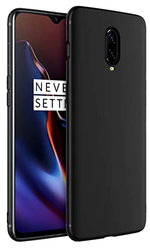 Image of Mobile Back Cover Case for Oneplus 7 (Silicone Case|CameraProtection|Black SC1510)