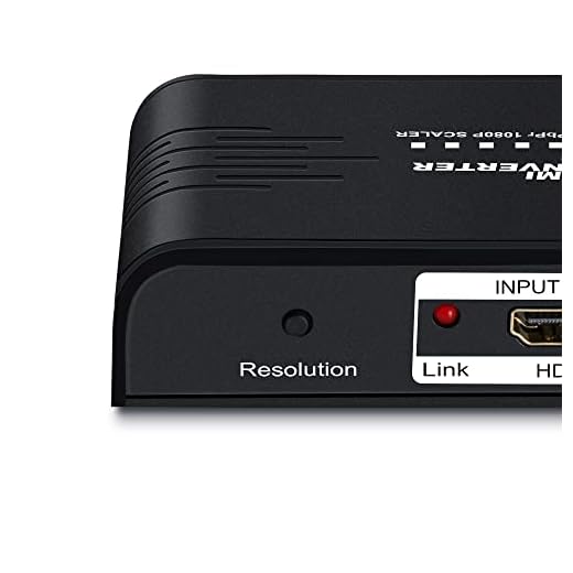 HDMI to YPbPr Scaler Converter-MOYOON HDMI to Component Video 1080P (YPbPr) RGB + R/L Converter Adapter Support Coaxial for PS3, PS4, Blu-ray Player, DVD, Xbox, Notebook[with Scaler Function] (Black)