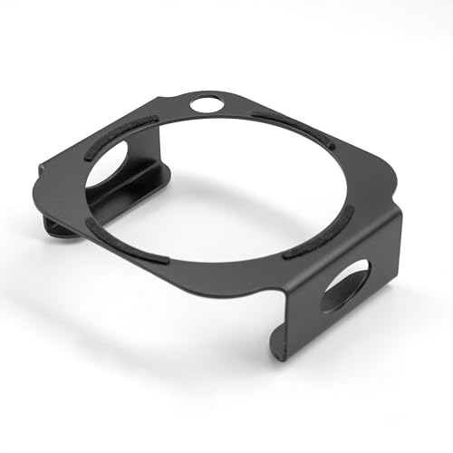 Image of CHEVIK MiniMount Steel Stand - Durable Powder-Coated Desktop Mount, Improved Cooling, Easy Power Button Access, Sleek Design & Desk Organizer for Mac mini M4 & M4 Pro (Power Reach) (Black MiniMount)