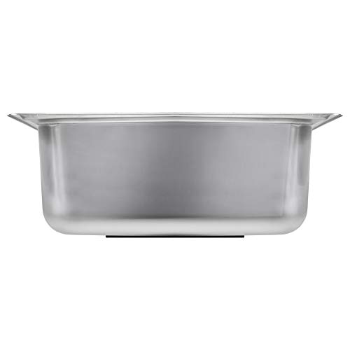 Image of Franke Artisan Stainless Steel Sink, Single Bowl, Satin Steel Finish, 21 x 18 inches