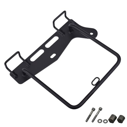 Soportes laterales para alforjas de motocicleta compatibles con Kawasaki Eliminator/SE 450 500, 2023-2024, acero carbono negro (uso lado derecho) miniatura 1