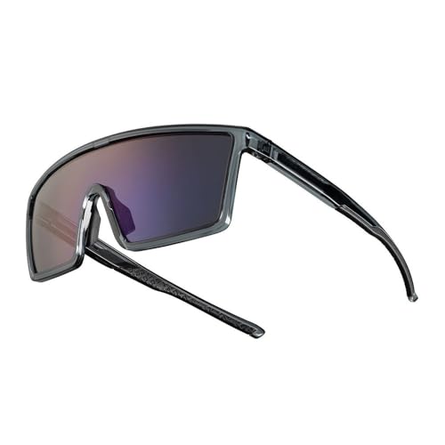 SETNGB Gafas de sol polarizadas fotocromáticas para ciclismo, para hombre y mujer, para exteriores, con protección UV400, resistentes al viento, para correr y andar en bicicleta, gris oscuro, 140