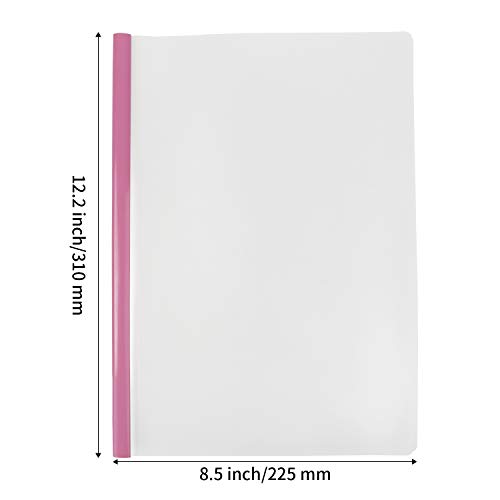 STAPENS-Report-Covers-with-Sliding-Bar-Clear-Paper-Protector-Sleeves-122-x-85-Inch-10-PCs