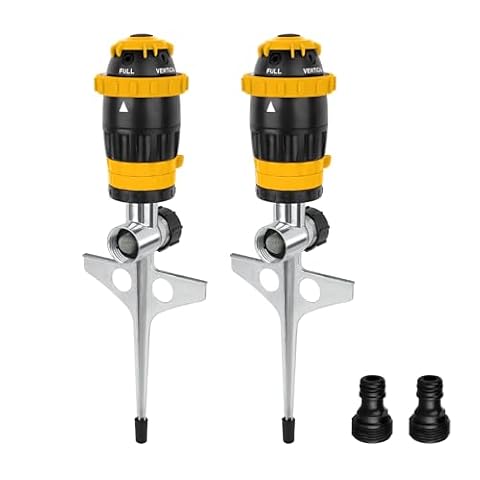 RestmoEU RESTMO 2-Pack Gear Drive Sprinkler, Heavy Duty Lawn Sprinkler System